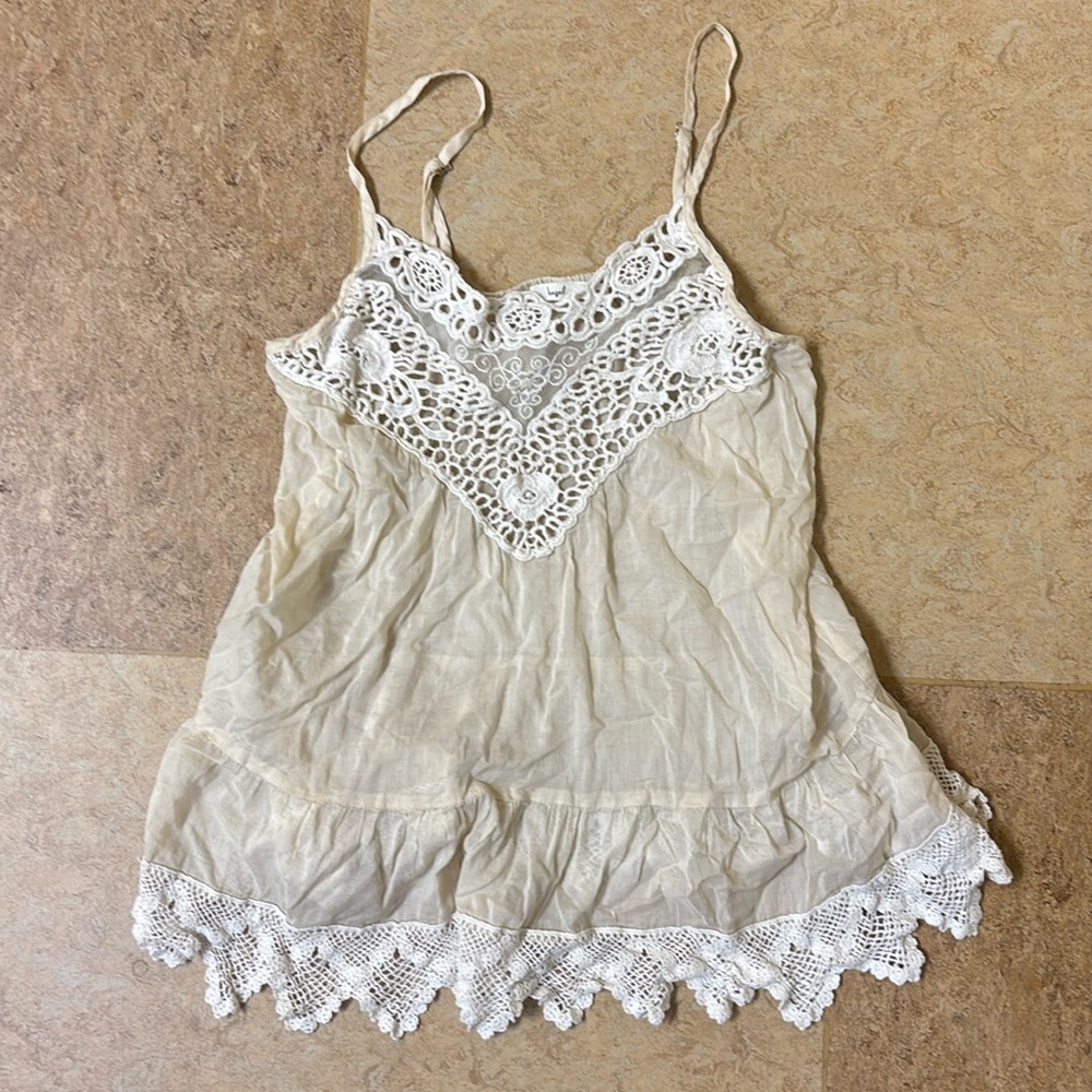 Stitched detailed tank top / Cami